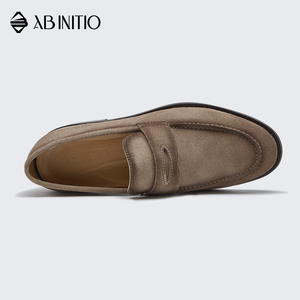 Mocasines de zapatos de vestir formales para hombre de gamuza cómodos planos personalizados de alta calidad OEM - Product Image 3