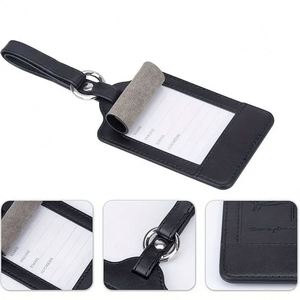 Luggage <b>Tags</b> Premium PU Leather Luggage <b>Tags</b> for Suitcases Luggage Labels with <b>Name</b> ID Card Travel Accessories - Product Image 3