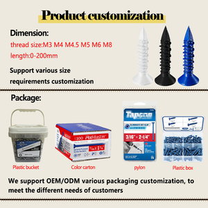 M8 M10 M12 Acero Chapado en zinc Cabeza hexagonal Cemento Tornillo de hormigón Anclajes Sistema de medición métrica para bloques de mampostería de hormigón Ladrillo - Product Image 3