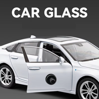 Nouveau modèle de voiture en alliage d'aluminium Hon Da Accord 1:24 avec lumières et sons, simulation de recul, cadeau pour garçon, jouet de collection, ornement, cadeau