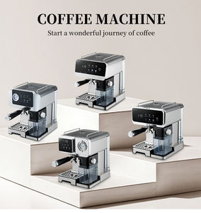 Cafetera <span class=keywords><strong>Express</strong></span> Professional Cappuccino Coffee Maker Máquina de café expreso Italiano de doble caldera con tanque de leche incorporado - Product Image 6