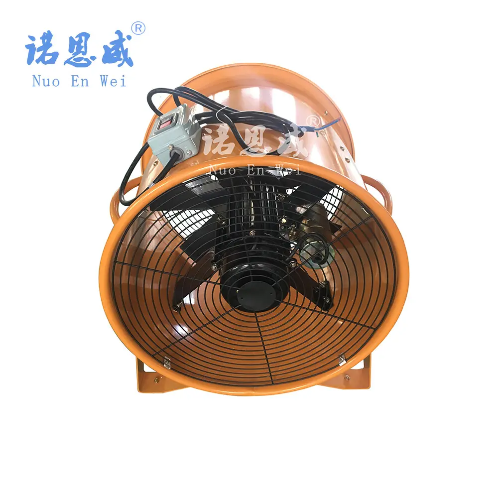 8/10/12/14/16/20/24 inch portable axial ventilating axial flow fan for hose flexible duct