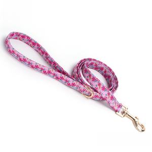 Neues Luxuriöses Blumenmuster Verstellbares Hundehalsband mit Hellgoldener Metallschnalle Personalisiertes Graviertes Haustierhalsband für Kleine Mittlere und Große Hunde - Product Image 6