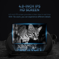 Binoculares de Visión Nocturna Infrarroja con Zoom Digital 10x, Linterna, Alcance Visual de 800 Metros, Visor Térmico para Caza, 1080P, Más Vendidos