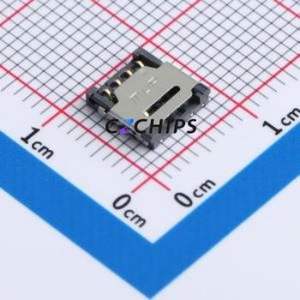 C7809-01 SIM Card Connector SMD Connector Flip Cover Type Nano SIM Card 1.7mm - Product Image 1