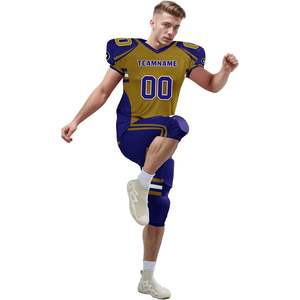 Maillot d'entraînement de football pour adultes et jeunes personnalisé uniforme d'équipe de rugby personnalisé avec coussinets intégrés pour le jeu et l'entraînement - Product Image 5