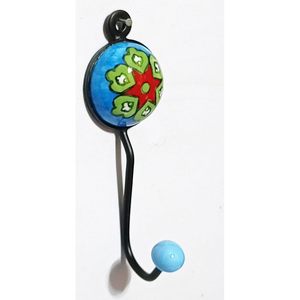 PARIJAT Handicraft Vintage-style Floral Towel <b>Hooks</b> Hangers Handmade <b>Wall</b> Hanging Key Cloth Coat Holders Novelty <b>Hooks</b> - Product Image 4