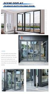Puerta plegable de acordeón con aislamiento exterior estándar de América Canadá que puede ser ingeniosa plegable y estirable - Product Image 5