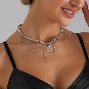 Collar de Gargantilla con Cuentas Hechas a Mano, Joyería Transfronteriza Europea y Americana, Estilo Retro, Estilo Patchwork - Product Image 3