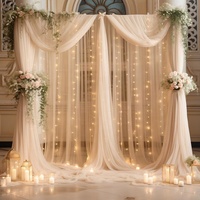 Wintina arc de mariage moderne drapé rideau de fond en spandex élégant pour décoration de mariage scène arrière-plan événements