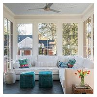 Ventana Abatible Automática de Apertura Vertical de Aleación de Aluminio Prima Tropical con Control de Insectos e Impermeable para Granjas, Escuelas y Cocinas