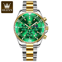 Top marque de luxe OLEVS 2870 mode étanche montre-bracelet résistant aux chocs en acier inoxydable Sport Quartz hommes montres
