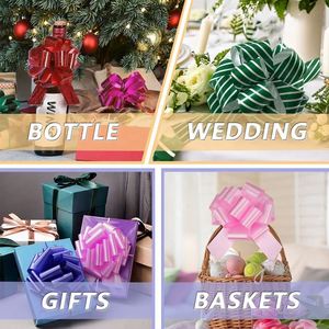 Envoltura artesanal personalizada impresa flor Pp Poly Curling plástico metálico tirar cinta regalo arco - Product Image 3