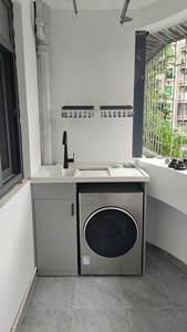 Diseño moderno de aleación de aluminio de acero inoxidable <span class=keywords><strong>lavadora</strong></span> gabinete espejo resistente al agua para el hogar Hotel baño para Cocina - Product Image 6