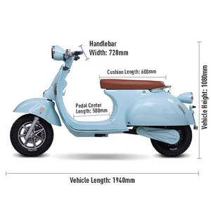 Motocicleta Eléctrica de Estilo Clásico Italiano Romagna, 60V, Batería Grande, Motocicleta para Adultos de Largo Alcance para Desplazamientos - Product Image 6