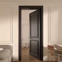 Porte battante intérieure en bois sur mesure, design moderne en bois pour maisons, appartements, villas et projets résidentiels