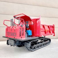 Camion à benne basculante sur chenilles pour ferme tout terrain Capacité de chargement Véhicule de transport de charge de 2 tonnes Dumper à chenilles