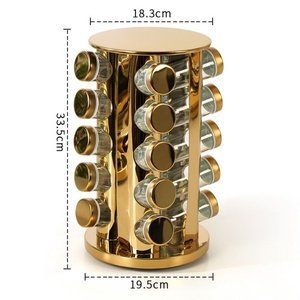 Scatola di condimento per la cucina in <span class=keywords><strong>ceramica</strong></span> per la casa set di pepe in porcellana di zucchero di sale con Organizer a strati - Product Image 3