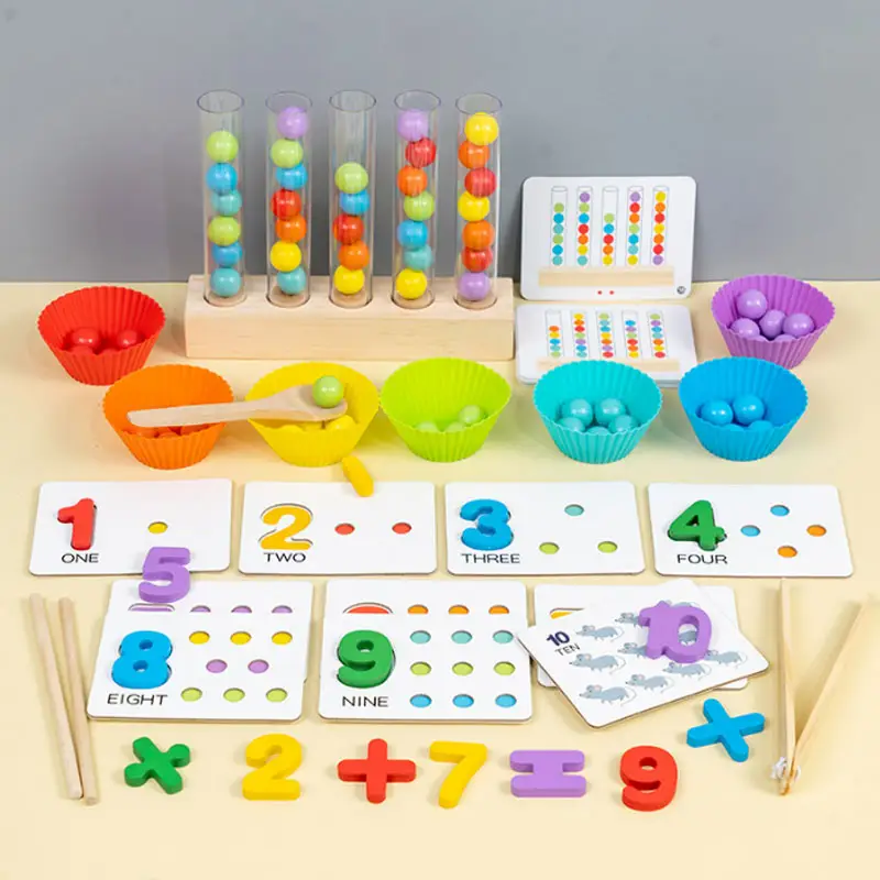 Đa chức năng Montessori trò chơi hội đồng quản trị cho trẻ em Giáo Dục Não trêu ghẹo trò chơi câu cá Clip hạt đồ chơi