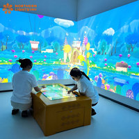 Jeu interactif de projection murale de peinture magique en acier pour enfants multijoueur en intérieur, nouveauté 2024