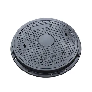 China Factory 500x500 Ductile Cast Iron Square Manhole Covers For Municipal Roads