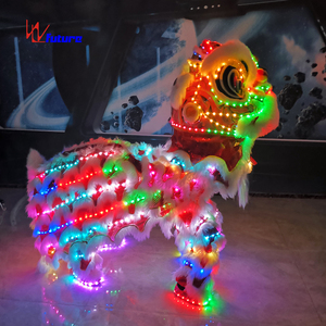 Costume de <span class=keywords><strong>danse</strong></span> du lion traditionnel chinois programmable pour le Nouvel An chinois, spectacle de <span class=keywords><strong>danse</strong></span> du lion, tenue de performance, <span class=keywords><strong>danse</strong></span> du lion <span class=keywords><strong>folklorique</strong></span> - Product Image 2