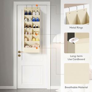 Hot Sale High Quality Door <b>Shoe</b> Organizer 15 Pockets Modern Style Fabric Rack Hanging <b>Shoe</b> Storage Stainless - Product Image 4