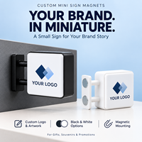 Mini aimant de réfrigérateur LED personnalisé avec logo, boîte lumineuse illuminée, impression numérique portable pour promotion de marque et souvenir