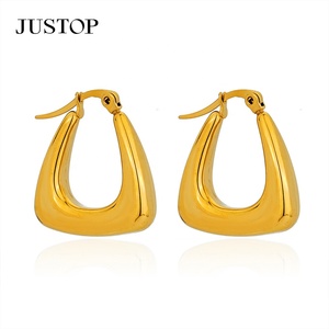 Trending hoop <b>Earrings</b> OEM/OEM Waterproof Stainless Steel Gold Plating hypoallergenic Fashion Jewelry supplier bulk <b>earrings</b> - Product Image 3