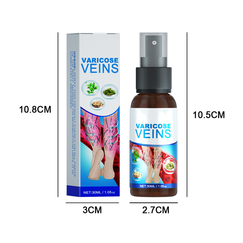 hot sell varicose veins remover treatment spray for veins earthworm leg torment 30ml