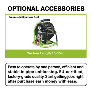 <span class=keywords><strong>Idropulitrice</strong></span> Industriale a Benzina per Pulizia Fognature, Attrezzatura per Pulizia Scarichi ad Alta Pressione, Uso Intensivo - Product Image 5