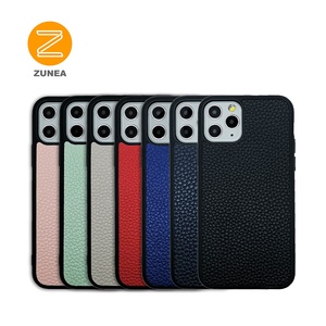 Lichee-funda trasera de cuero PU personalizada <span class=keywords><strong>para</strong></span> teléfono móvil, carcasa de lujo de microfibra con diseño clásico <span class=keywords><strong>para</strong></span> <span class=keywords><strong>iPhone</strong></span> 12 14 Pro Max - Product Image 5