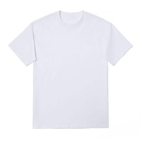 T-shirt décontracté unisexe personnalisable en coton 100% de haute qualité, 190 g/m², 19 couleurs, pour hommes et femmes