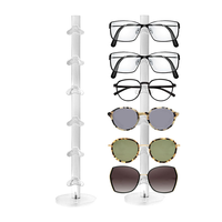 Support de présentation pour lunettes cylindriques, support de lunettes de soleil, organisateur de gel pour lunettes, support de comptoir pour lunettes, support de lunettes en acrylique