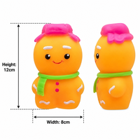 Nouveauté 2026 : Jouet Squishy Bonhomme en Pain d'Épices Adorable, Doux et à Rebond Lent, Anti-Stress pour Enfants et Adultes