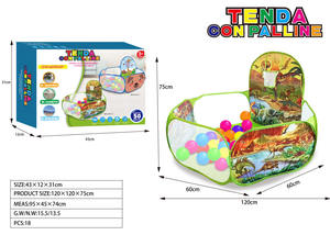 Portable enfants dinosaure tente de <span class=keywords><strong>camping</strong></span> en plein air <span class=keywords><strong>Camping</strong></span> aire de jeux Pop Up bébé cadeau enfants jouer tente piscine à balles - Product Image 5