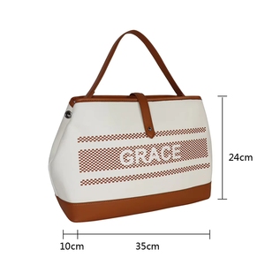 Sac fourre-tout réutilisable, moderne, élégant, portable, durable, grande capacité, souple, ouvert, imperméable, personnalisable, en tissu, pour un usage quotidien - Product Image 5