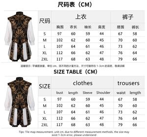 Nouveau Costume de Roi Médiéval d'Angleterre du XVIIe Siècle, Halloween Renaissance, Cosplay de Prince <span class=keywords><strong>Elizabeth</strong></span> Tudor, Gilet Brodé de Luxe et Pantalon Citrouille - Product Image 6