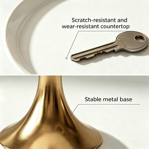 Mesas de Centro Móviles Pequeñas, Redondas, de Metal Retro, Estilo Nórdico, Portátiles, Modernas y de Lujo para Sala de Estar, Mesa Auxiliar de Dormitorio - Product Image 4