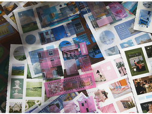 Autocollants en papier journal personnalisés, lettres originales du vent, création artisanale, autocollants décoratifs DIY - Product Image 6