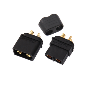 Paire de connecteurs mâle et femelle noirs de la série XT60H, prise haute puissance 30A-60A pour modèles RC, jouets et batteries au lithium - Product Image 4