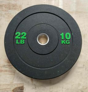 Plaques de poids en caoutchouc personnalisées avec logo pour salle de sport et usage domestique, 5kg/10kg/15kg/20kg/25kg, pour haltères - Product Image 5