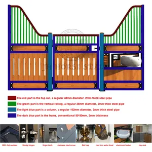 Jh اسطبلات الحصان الحديثة الجاهزة الدائمة للخيول - Product Image 6