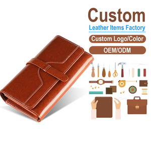 Vintage Oil Wax Leather Tri-Fold <b>Wallet</b> with <b>RFID</b> Blocking Multi-Card Slots Large Capacity Cash Organizer OEM/ODM Customization - Product Image 1
