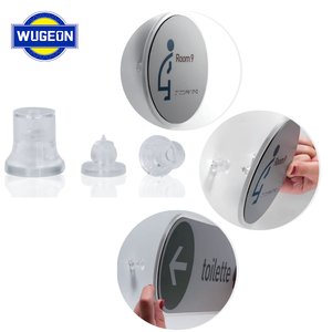 Wugeon 01 Supports d'affichage transparents sans <span class=keywords><strong>adhésif</strong></span> pour enseignes, cadres photo et accessoires de fixation (vis incluses) - Product Image 2