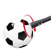Aide à l'entraînement de football individuel à ventouse, entraîneur de rebond réglable pour la sensibilité du pied, en PU, double usage, logo personnalisé pour enfants