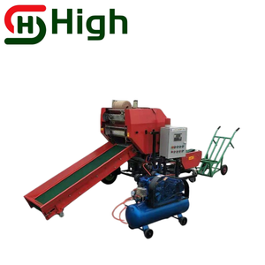 Machine à balles rondes industrielle avec structure métallique et convoyeur pour ensilage agricole et ensilage de fourrage - Product Image 5