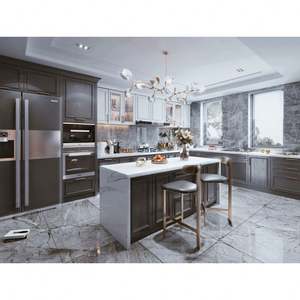 Armoires de cuisine sur mesure de style américain, armoires de cuisine en bois massif blanc shaker, armoires de cuisine en bois de noyer, ensembles complets - Product Image 6