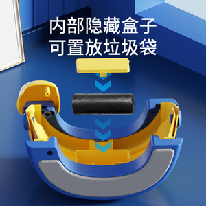 Portable Folding Toilet For Children Yellow Blue Pp Material 2-4 Years Age Range Multifunctional Travel Use - Product Image 3