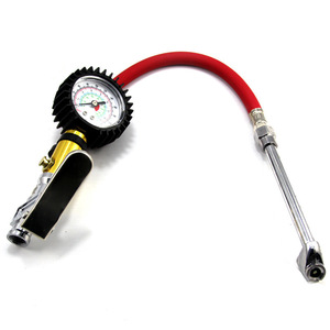 Gonfleur de pneus portatif avec manomètre 220 Psi, gonflage rapide en métal pour usage automobile - Product Image 1